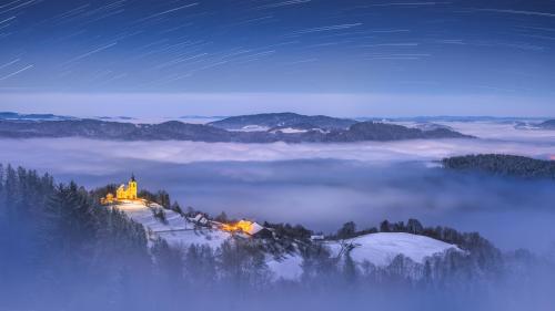 The Church of St. Primoz, Jamnik, Slovenia