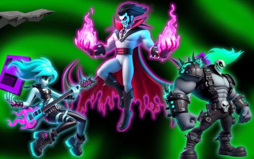 Danny Phantom: Ghost Zone Trio - Vlad Plasmius, Ember McLain, and Skulker