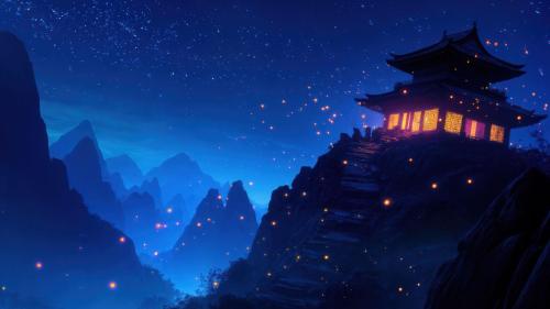 Ancient Shrine in the Mountains