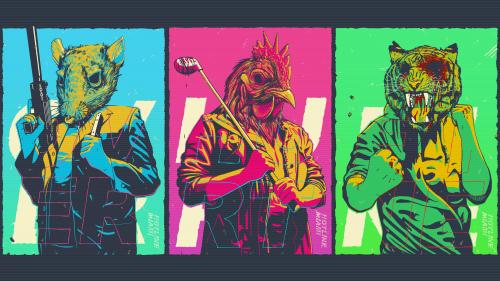 Hotline Miami Trio by Jacob Briggs