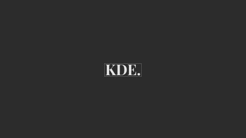 Minimalist  KDE wallpaper I made.
