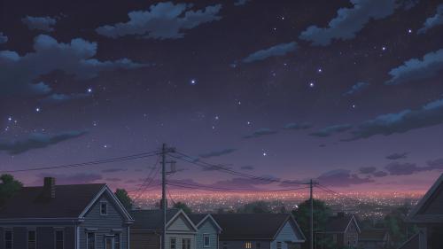 Evening in the suburbs