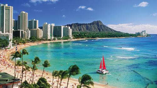 View of Diamond Head, Honolulu, Hawaii