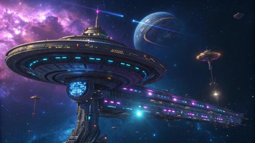 Gigantic space station