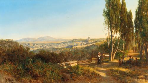 View of Rome from Villa Madama by András Markó, 1889