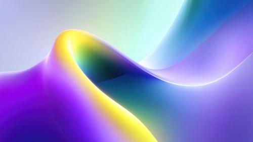 Abstract smooth gradient colorful curves