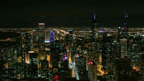 Night view from John Hancock Building by @jonnyxk1m