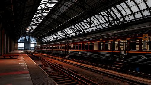 Abandoned train station.