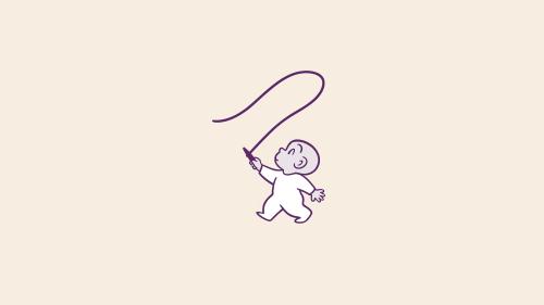 Minimal Harold and his Purple Crayon
