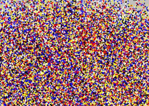 Millions of 3d Dots created by python code