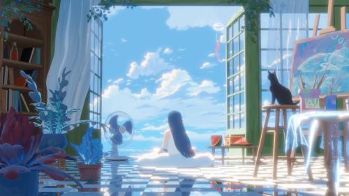 Live Wallpaper - Anime summer window