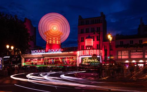 Moulin Rouge Blue Hour Long Exposure