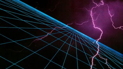 Just your standard grid n' lightning