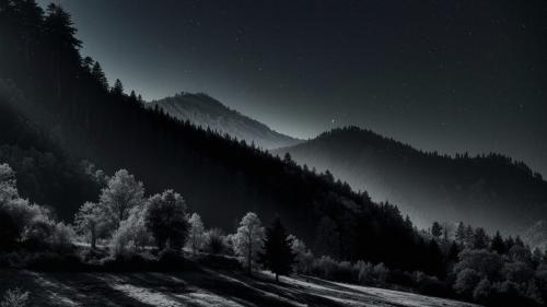 A dark, cold night