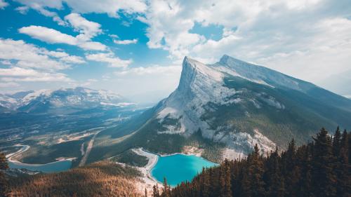 East End of Rundle, Canmore Alberta by Brendan Bannister