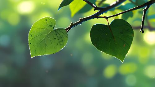 Leaves in love