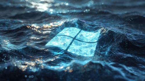 Windows Logo Luminous 3D Render