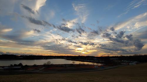 Sunset at Mount Trashmore Park, Virginia Beach VA