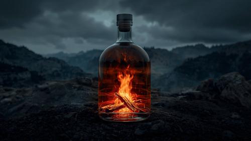 A bottle of fire