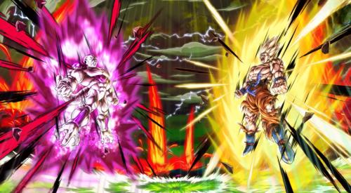 Full Power Emperor Frieza VS Super Saiyan Son Goku wallpaper for PC