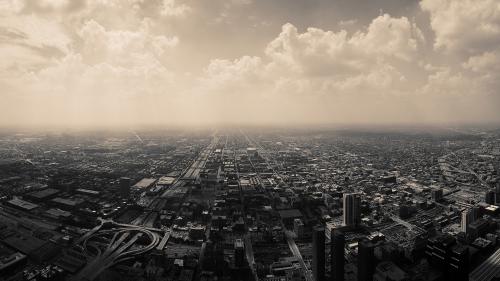 West Loop Gate view from Sears Tower, 2008