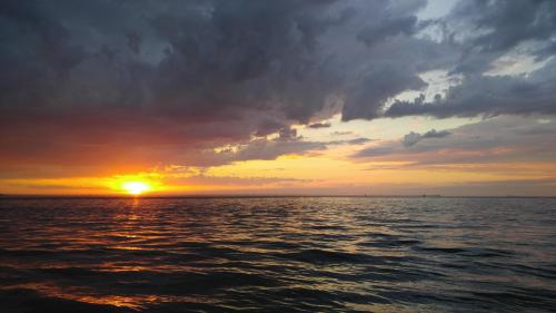 Chesapeake Bay Bridge-Tunnel at Sunset