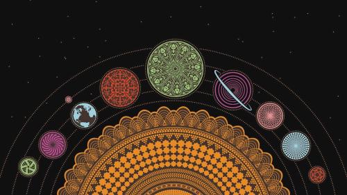 Gruvy Solar System Illustration