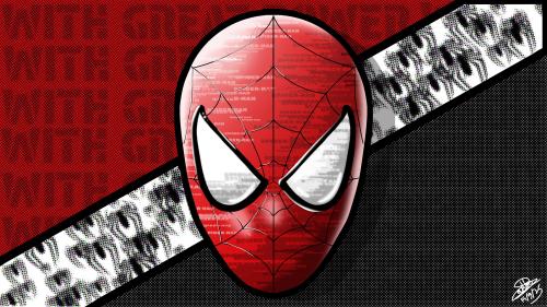 &quot;Great responsibility&quot; wallpaper I made in Photoshop