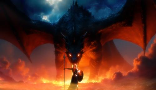 Warrior Queen vs Dragon!
