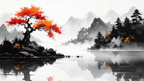 Chinese ink painting