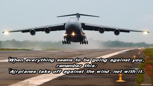 Airplanes Take Off Against the Wind