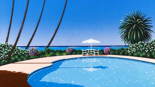 Shade of Palm Grove V by Hiroshi Nagai