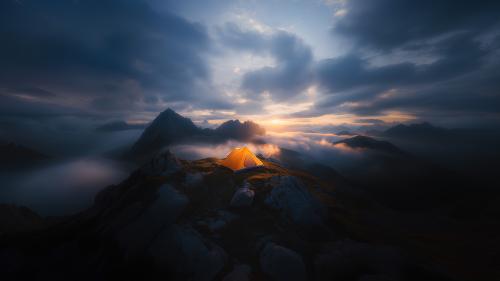 Sunrise Above the Clouds