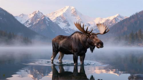 Majestic Bull Moose