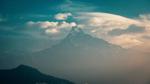 Machapuchare Snowcapped Peak