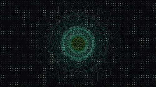 Generative Art Wallpaper . Halftone + Spirograph