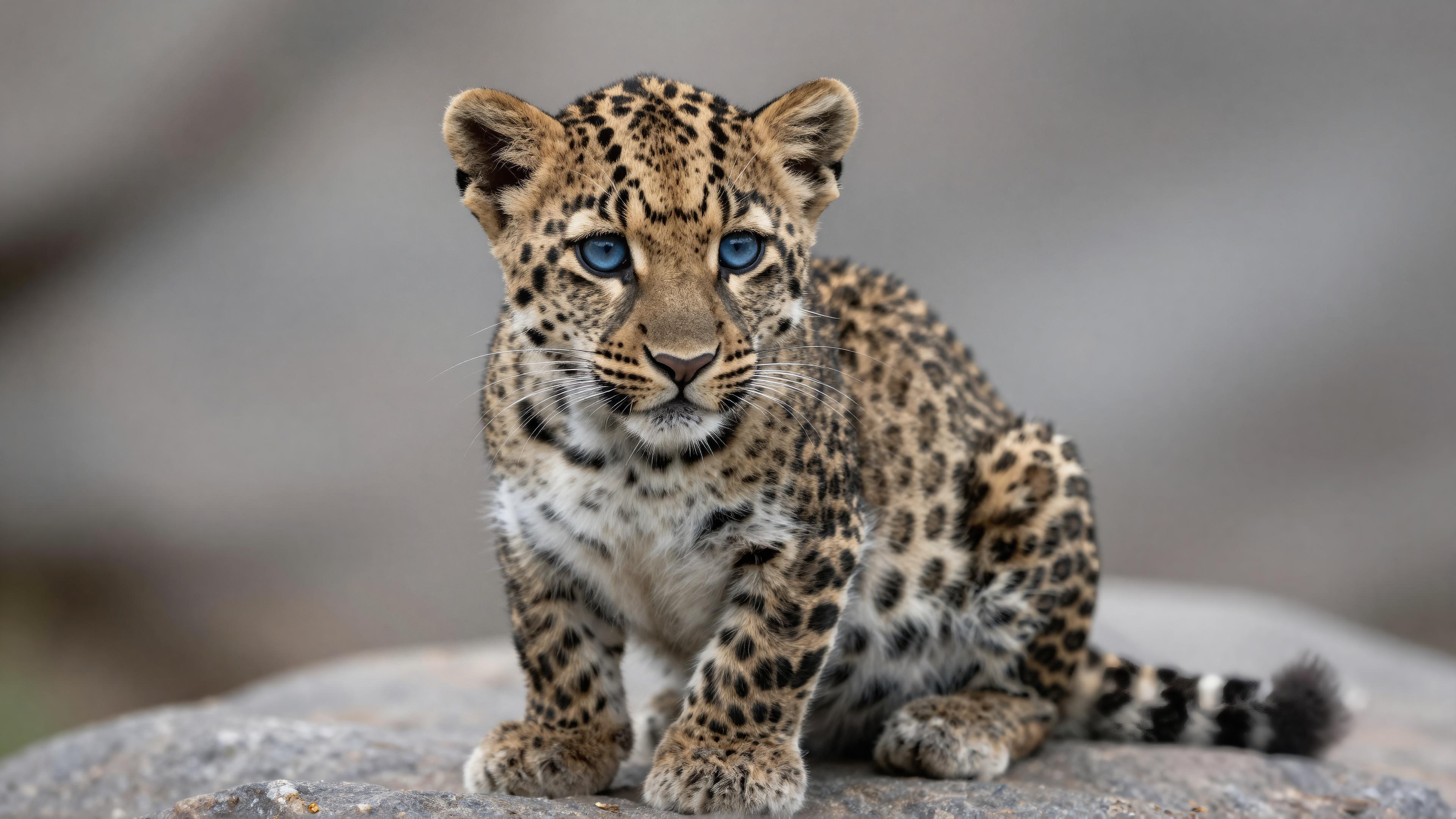 Curious Leopard Cub