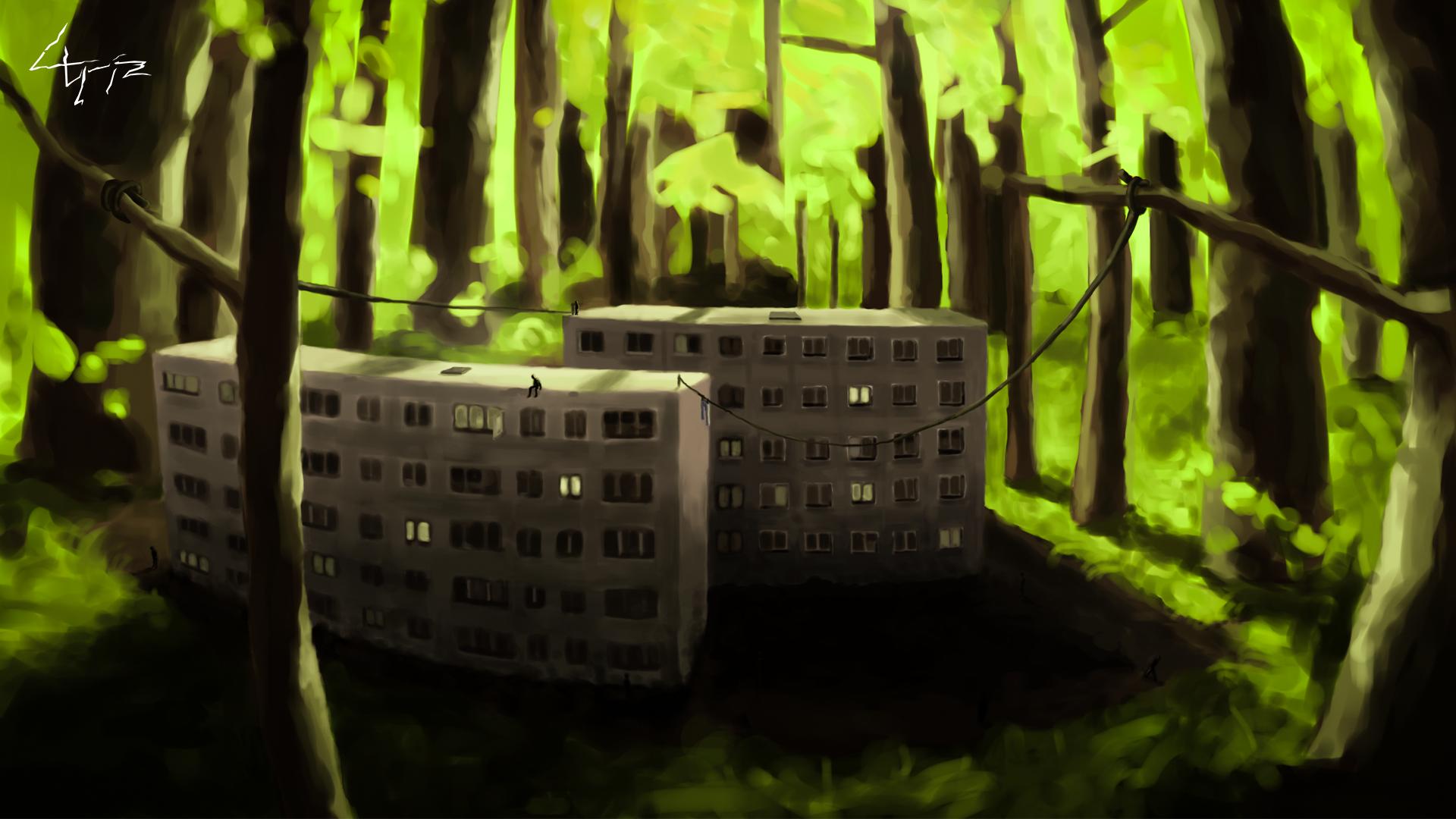 A gray space. Download link in my comment 🌳🏢