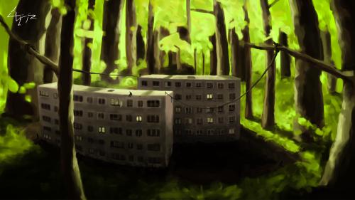 A gray space. Download link in my comment 🌳🏢