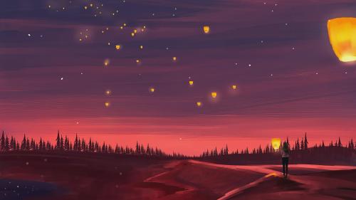 A sky full of wishes