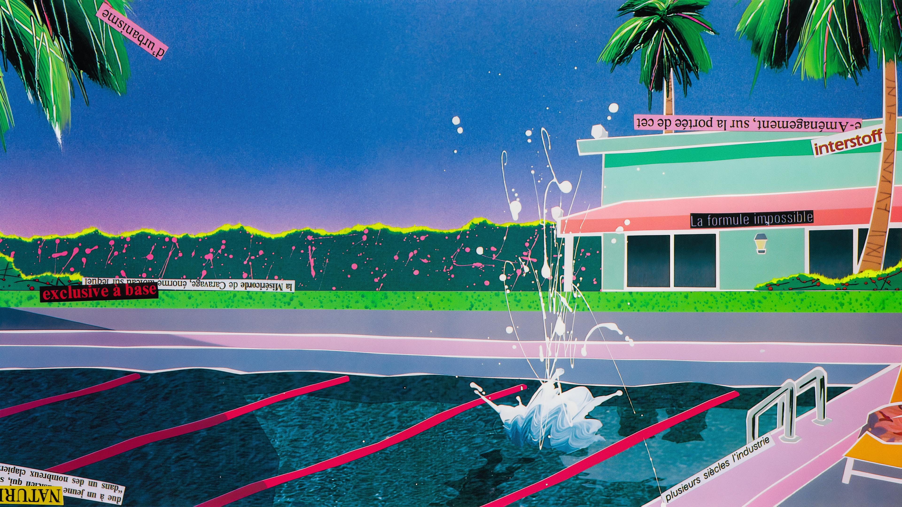 'Hitomi Toyama – Prologue of 7 courses', 1987 cover art by Akira Watanabe