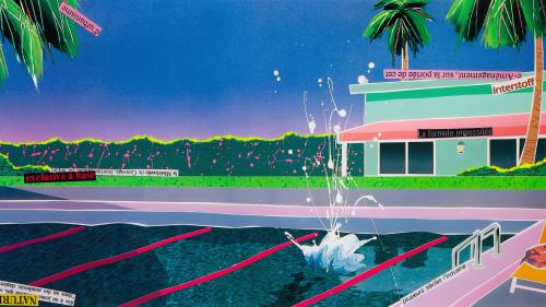 'Hitomi Toyama – Prologue of 7 courses', 1987 cover art by Akira Watanabe