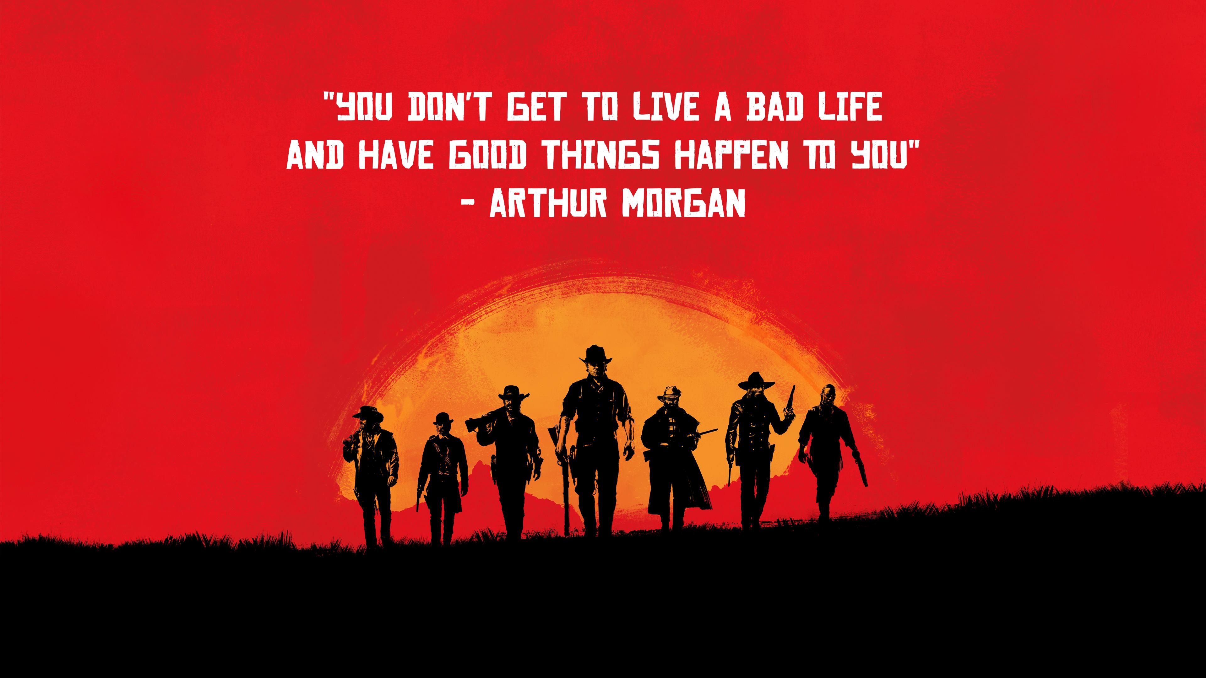 4K Red Dead Redemption II Arthur Morgan Bad Life