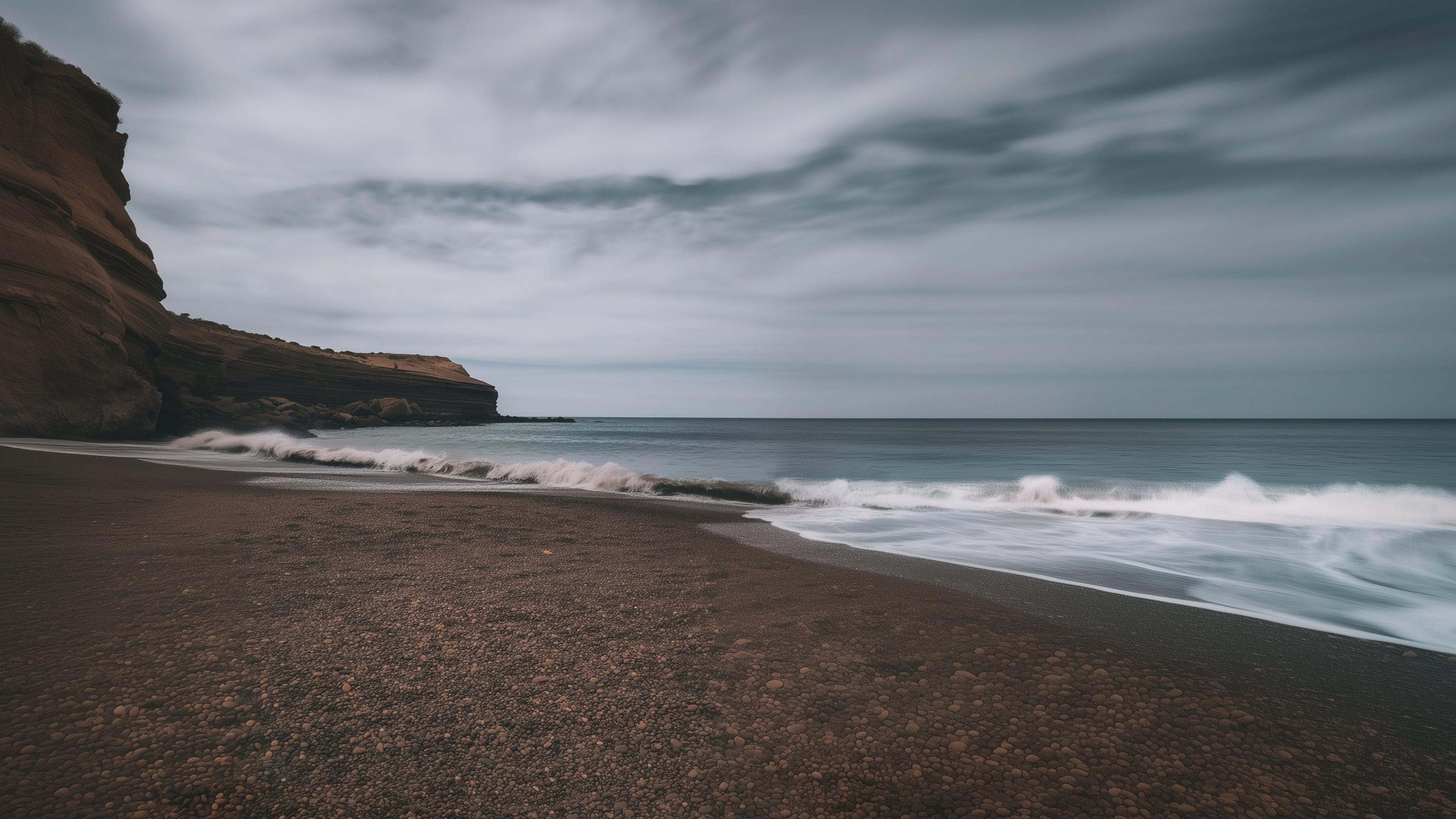 Black Sand Beach in Ajuy