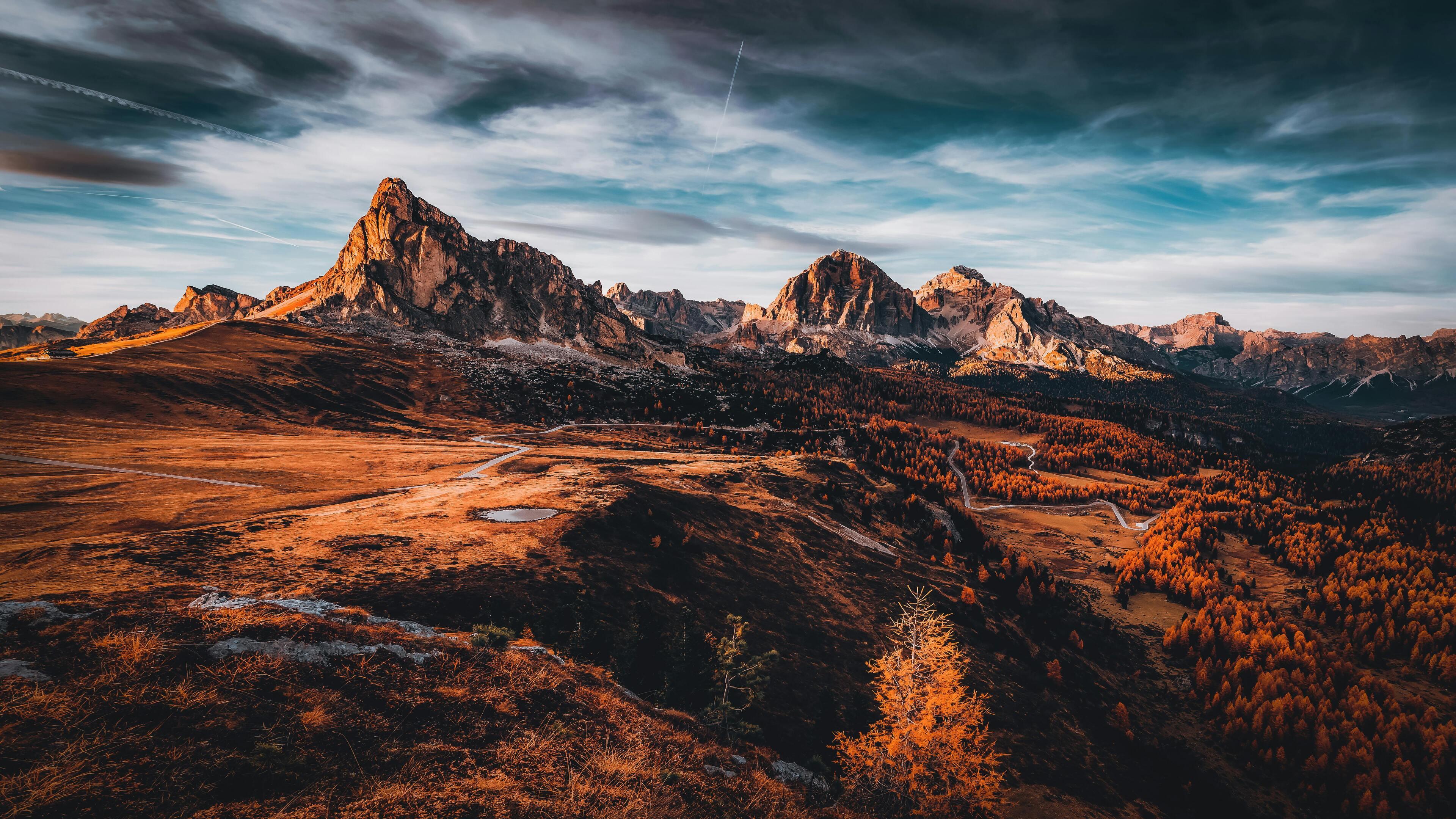 Autumn Mountain Majesty — Dolomites at Golden Hour