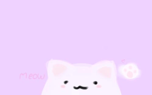 I make this for a wallpaper and last second opted for a random pinkish purple sunset looking photo... still cute right?