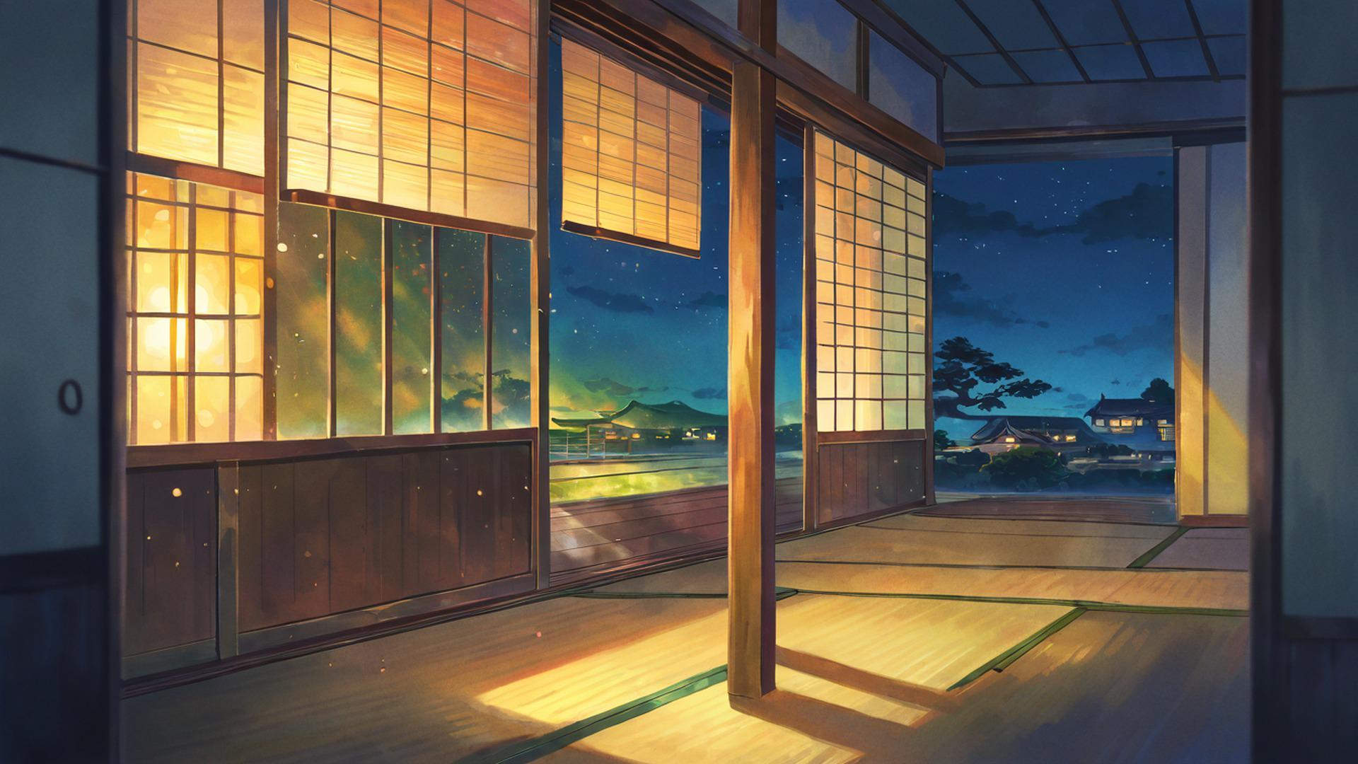 Rainy day on the engawa