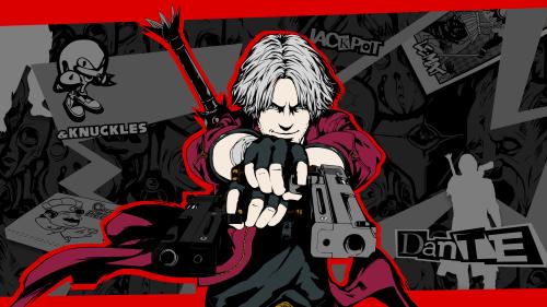 Dante in the style of Persona 5