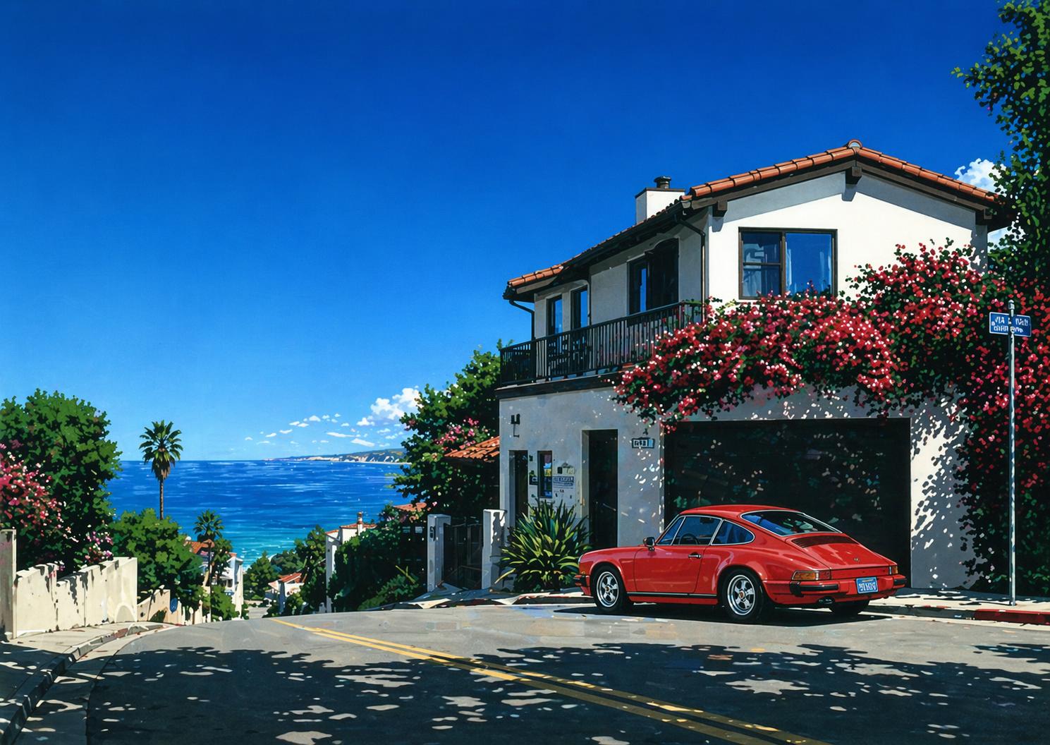 Vacation – A Hiroshi Nagai Style Poster