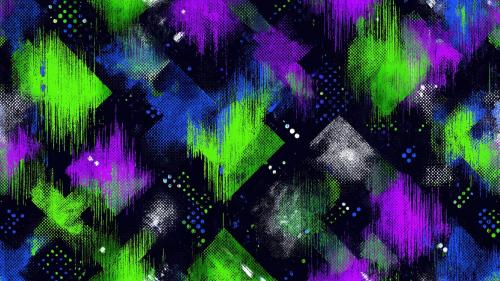 Colorful Abstract Geometric Grunge